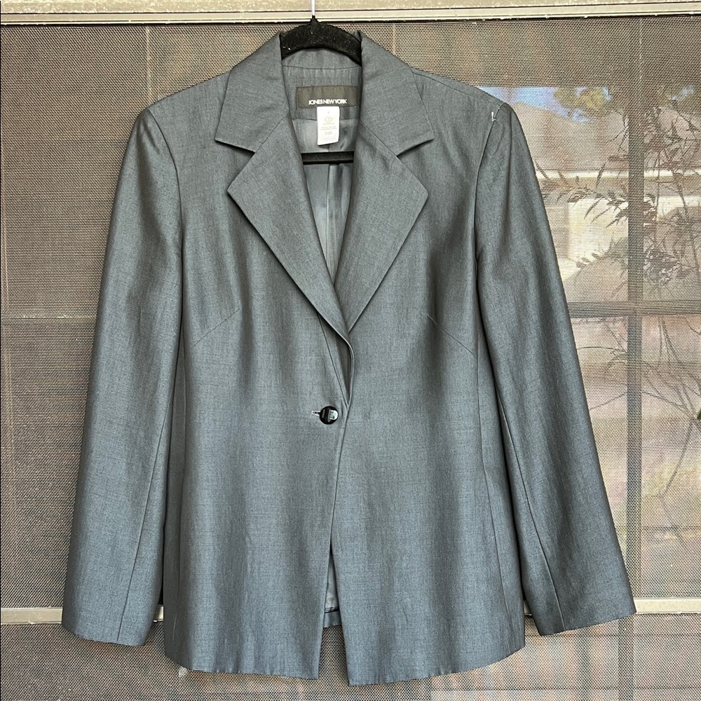 Jones New York Women's Gray Blazer